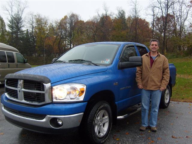 Bright Blue Truck